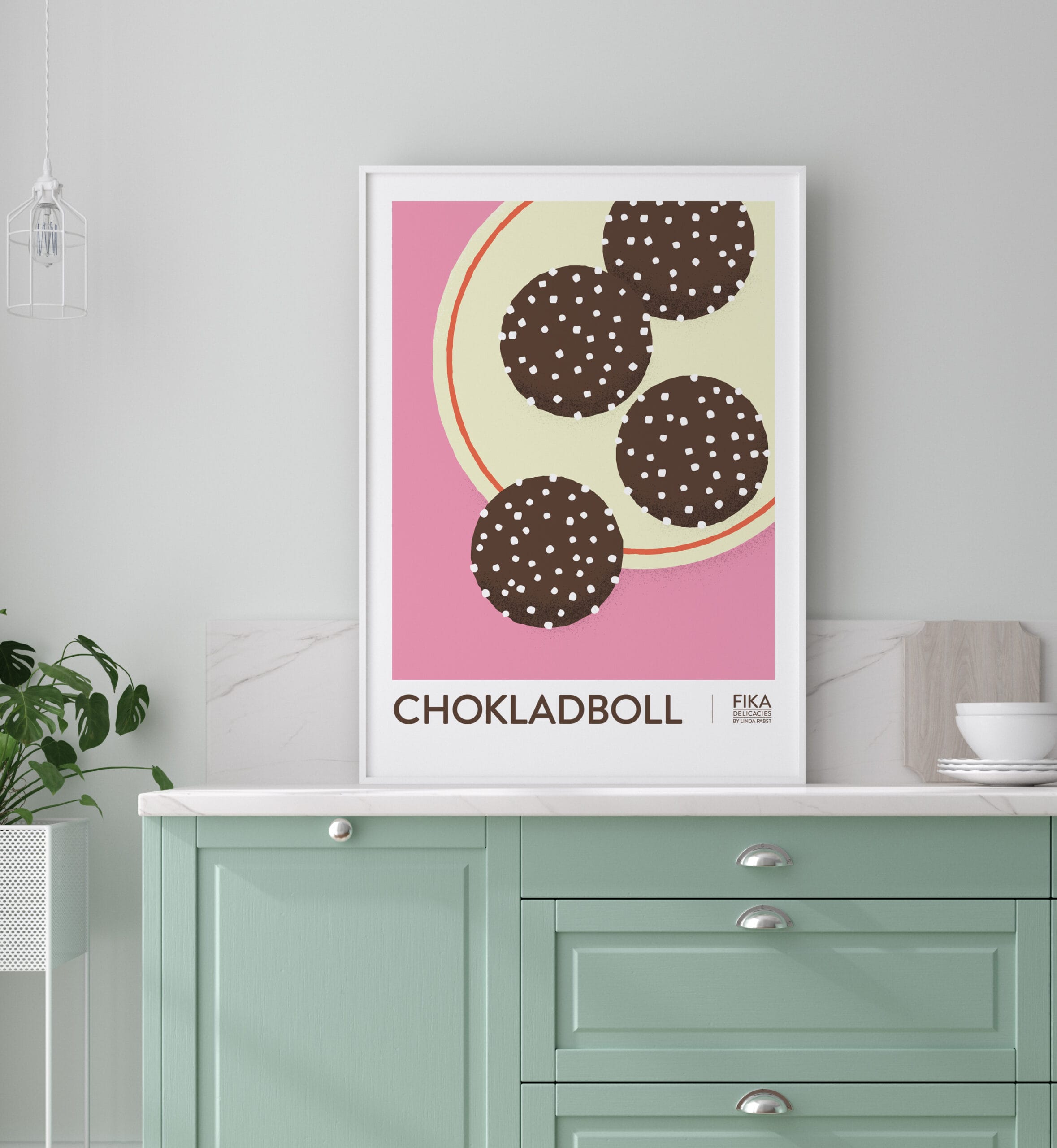 Fika poster "Chokladboll" - Image 2