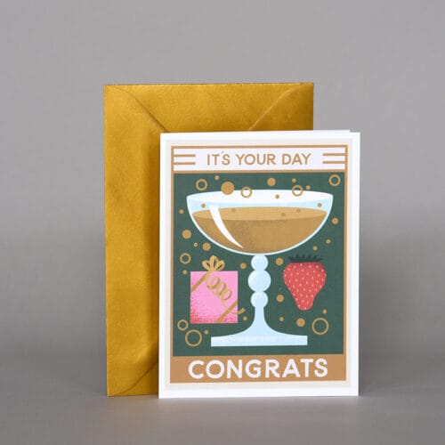 Card ”Congrats Gold”