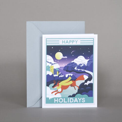 Card ”Winter Fox”