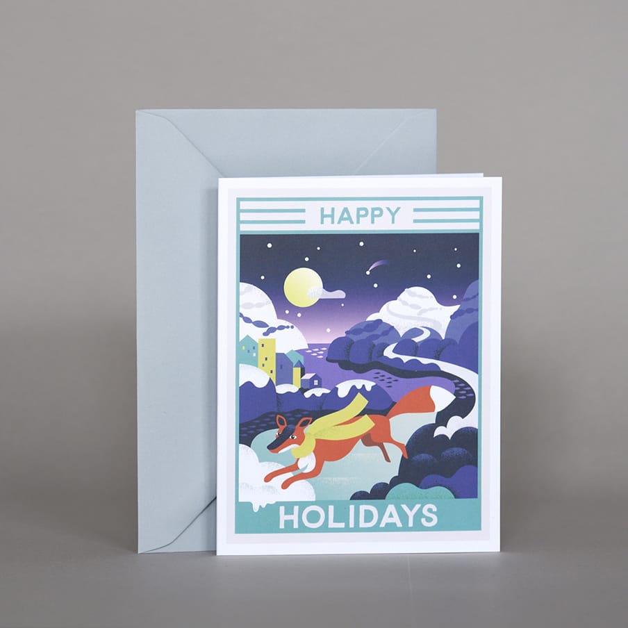 Card ”Winter Fox”