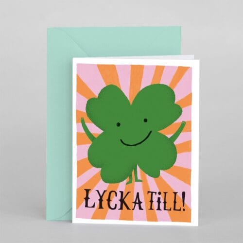 Card "Lycka Fyrklöver”