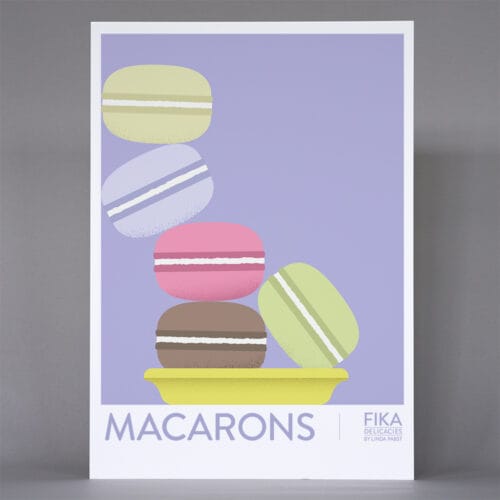Fika poster "Macarons"