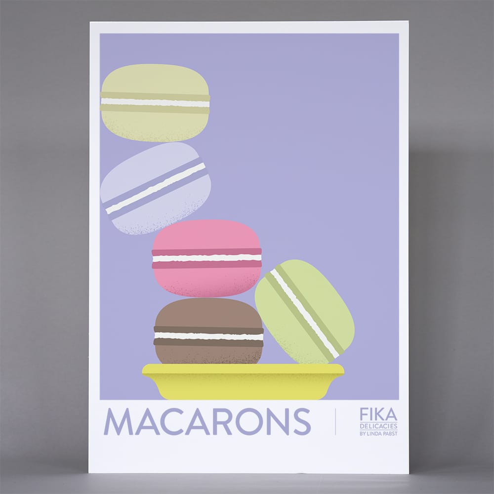 Fika poster "Macarons"